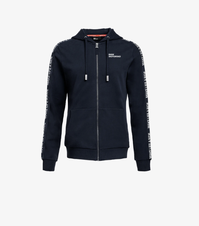 Felpa con cappuccio make life a ride Bmw